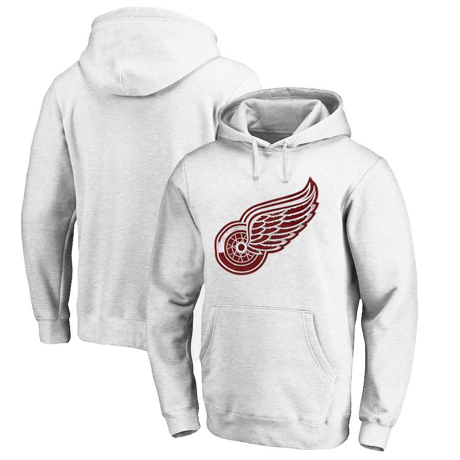 Detroit Red Wings White All Stitched Pullover Hoodie,We sell and wholesale Detroit Red Wings White All Stitched Pullover Hoodie on line form chian!